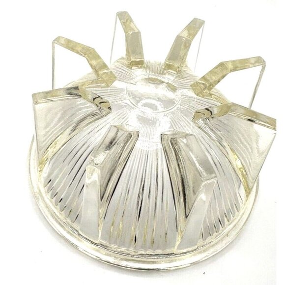 5" Clear Depression Glass Footed Candy/Condiment/Trinket Dish Rare Yellow Cast - Picture 5 of 11